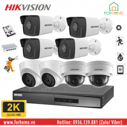 Trọn bộ Camera IP Hikvision 4MP Quad HD 2K
